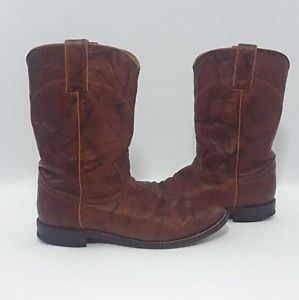 Justin Chestnut Marbled Deerlite Leather Boots